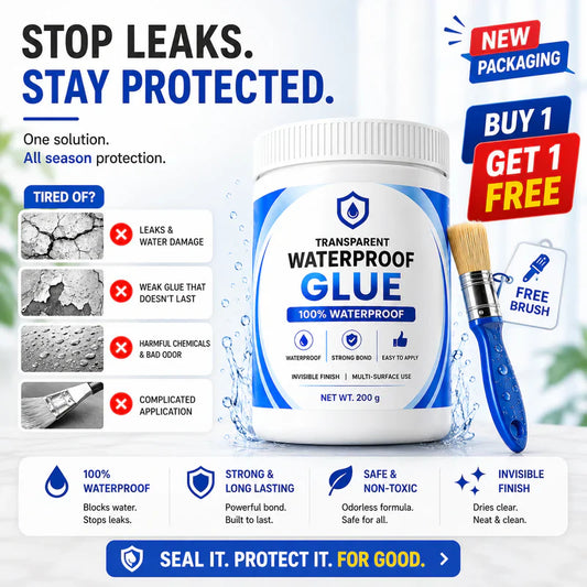 Homethings™ Transparent Waterproof Glue + Free Brush © ( BUY 1 GET 1 FREE )